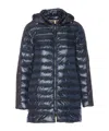 Herno Long-sleeved Down Jacket In Black