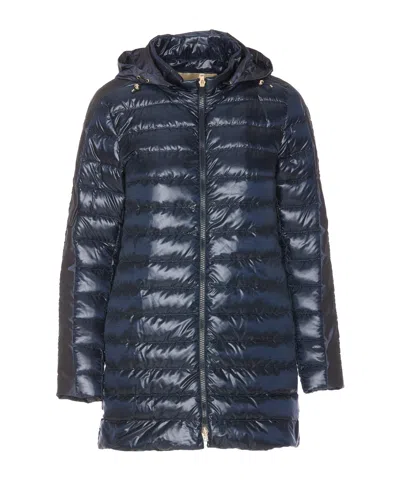 Herno Long-sleeved Down Jacket In Black