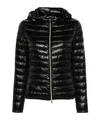 Herno Long-sleeved Down Jacket In Black
