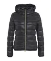 Herno Giada Hooded Quilted Down Jacket In Black