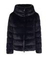 Herno Long-sleeved Down Jacket In Black