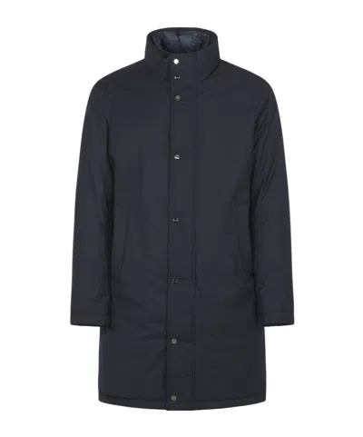 Herno Long-sleeved Down Jacket In Black