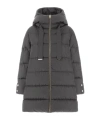 Herno A-shape Jacket In Satin In Black