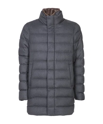 Herno Regular Fit Padded Coat In Black