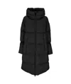 Herno Padded Zip-up Trench Coat In Black