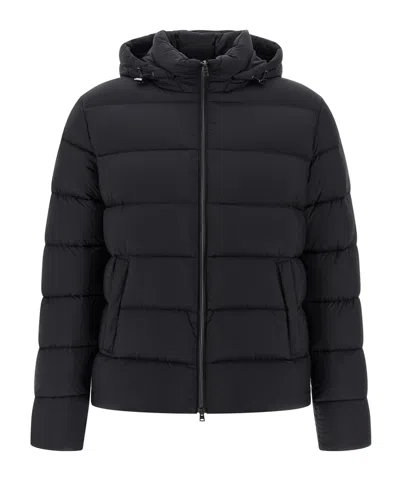 HERNO HERNO HOODED QUILTED BOMBER JACKET