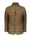 Herno Removable-panel Padded Jacket In Brown