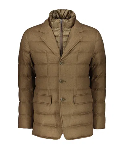 HERNO REMOVABLE-PANEL PADDED JACKET