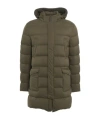 Herno Padded Hooded Down Jacket In Brown