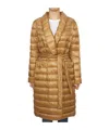 Herno Long-sleeved Down Jacket In Brown