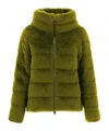 Herno Long-sleeved Down Jacket In Brown