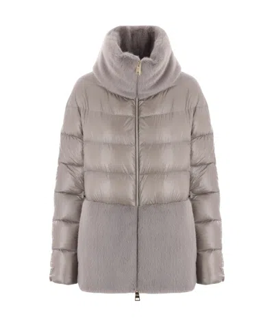 HERNO HERNO HIGH-NECK QUILTED DOWN JACKET