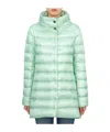 Herno Long-sleeved Down Jacket In Green