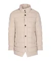 Herno Men Single Breasted Down Jacket In Neutral
