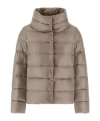 Herno Long-sleeved Down Jacket In Nude