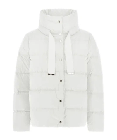 Herno Long-sleeved Down Jacket In White
