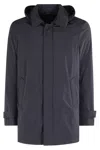 Herno Men Waterproof 2-layer Laminar Fabric In Gray