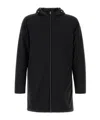 Herno Men Black Stretch Nylon Parka In Black