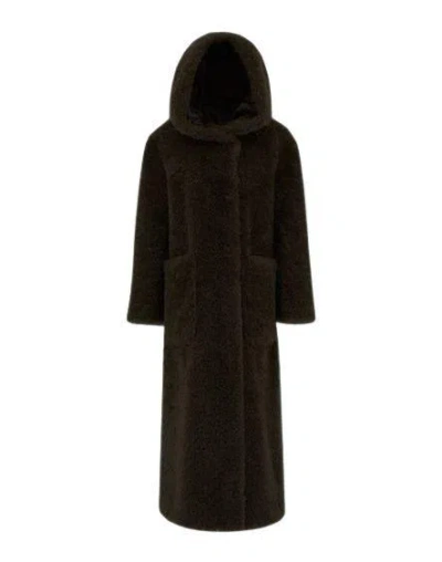 Herno Long Sleeved Hooded Coat In Black