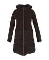 Herno Long-sleeved Hooded Cotton-padded Suit In Black