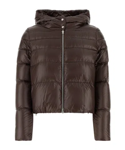 HERNO HERNO ZIP-UP HOODED PUFFER JACKET