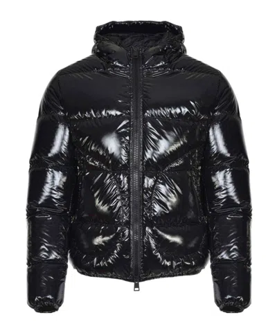 HERNO LONG-SLEEVED HOODED DOWN JACKET