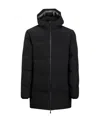 Herno Long Sleeved Hooded Down Jacket In Black