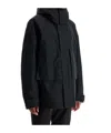 Herno Long-sleeved Hooded Jacket In Black