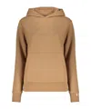 Herno Long-sleeved Hooded Sweatshirt In Brown