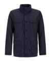 Herno Ultralight Crease Field Jacket In Blue