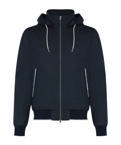 Herno Long-sleeved Jacket In Blue
