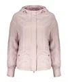 Herno Lightweight Pink Jacket With Hood In Pink