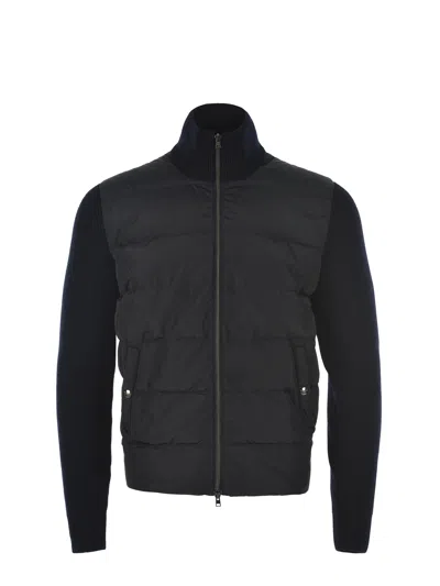 HERNO LONG-SLEEVED KNITTED CARDIGAN