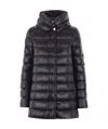 Herno Long-sleeved Light Down Jacket In Black