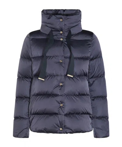 HERNO HERNO LOGO PLAQUE HIGH-NECK PADDED JACKET