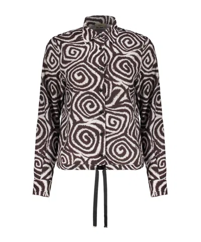 Herno Long-sleeved Shirt In Black