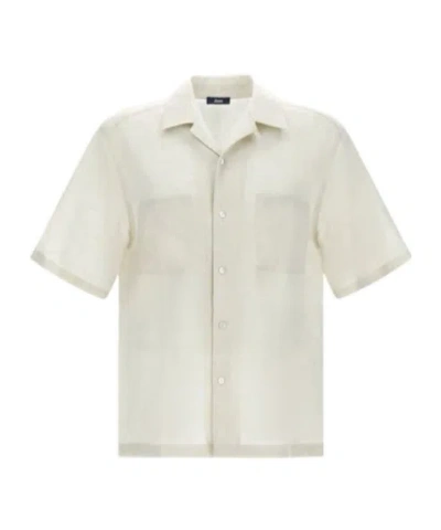 Herno Long Sleeved Shirt In White