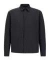 Herno Long-sleeved Snap-button Cotton Coat In Black