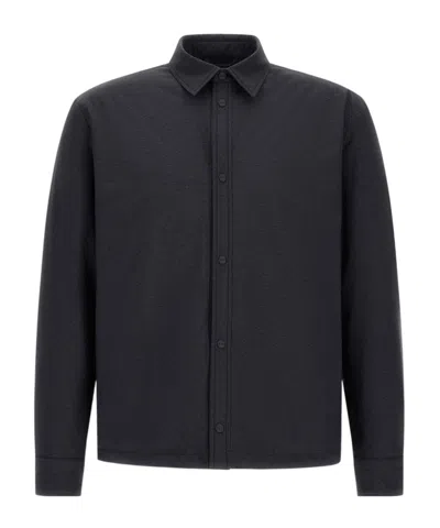 HERNO LONG-SLEEVED SNAP-BUTTON COTTON COAT