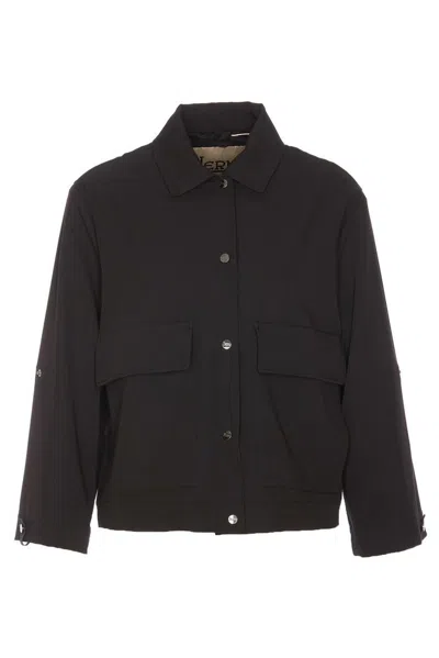 Herno Twill Shirt Jacket In Black