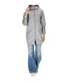 Herno Long-sleeved Stand-up Collar Coat In Gray