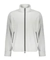 Herno Long-sleeved Stand-up Collar Sweatshirt In White