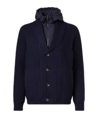 Herno Long-sleeved Sweater In Black