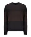 Herno Long-sleeved Sweater In Black
