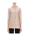 Herno Long-sleeved Zipper Cotton Suit In Nude