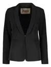Herno Shawl Collar Blazer In Black
