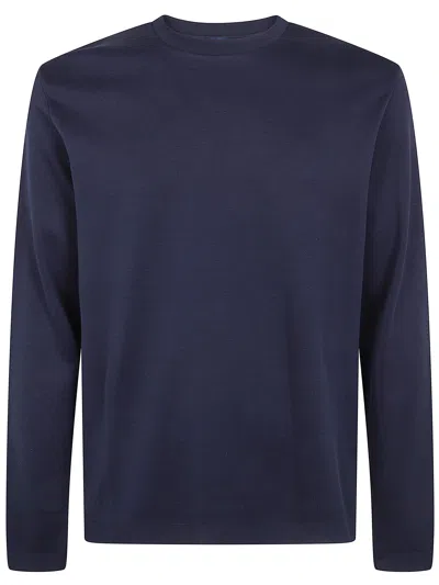 Herno Long Sleeves T-shirt In Blue