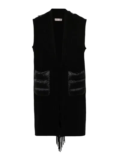Herno Long Waist Coat In Black