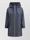 Herno Long Waterproof Hooded Jacket With Elastic Waistband