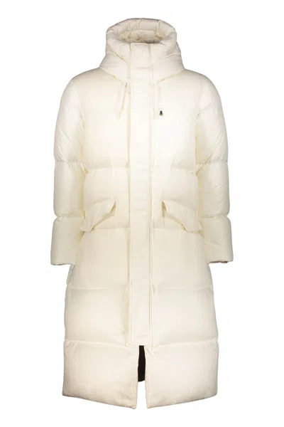 Herno Long-sleeved Down Jacket In Neutral